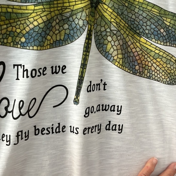 MissLook dragonfly top. Size Large. New I the bag. - Picture 2 of 8